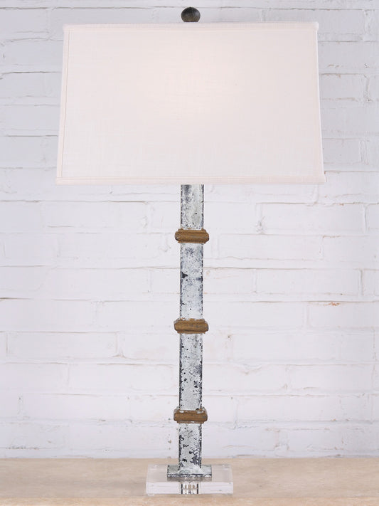 LP400-AB gold collar lamp with iron base