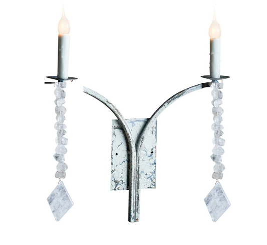 LCO-102-QC-SCONCE LAUREL BAY CRYSTAL SCONCE