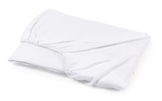 Madison Linen King Fitted Sheet in White